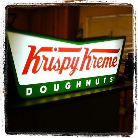 krispy kreme lighted sign